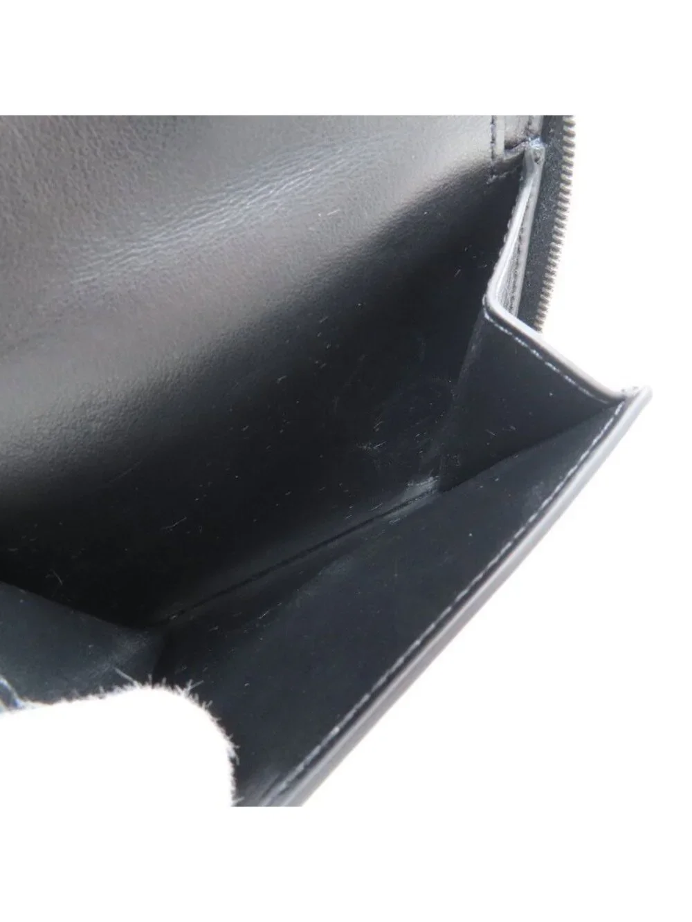 Celine Zip Bifold Wallet Grained Calfskin